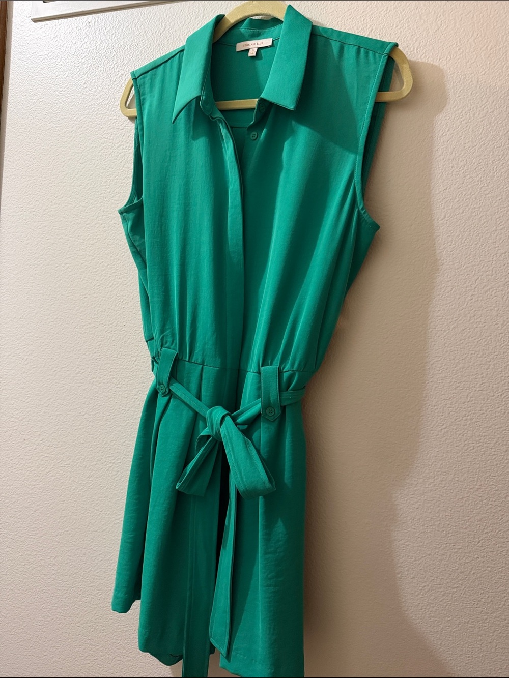 Skies Are Blue Sleeveless Collared Romper